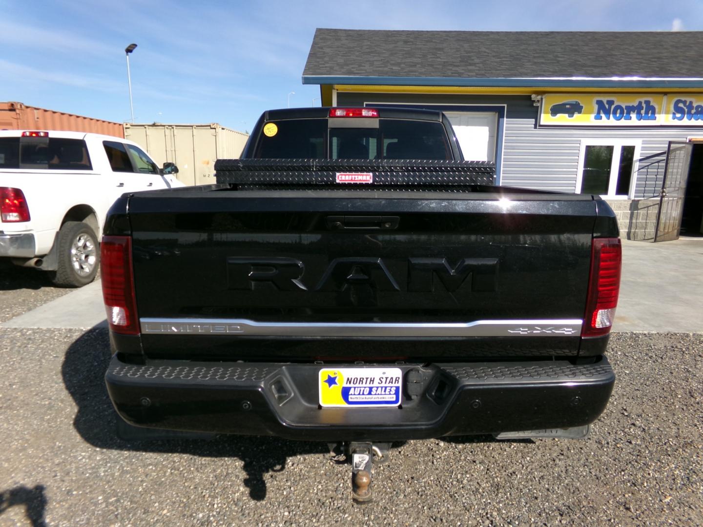 2018 Black Dodge 3500 Longhorn Mega Cab 4WD DRW (3C63RRNLXJG) with an 6.7L L6 OHV 24V TURBO DIESEL engine, 6A transmission, located at 2630 Philips Field Rd., Fairbanks, AK, 99709, (907) 458-0593, 64.848068, -147.780609 - Photo#3